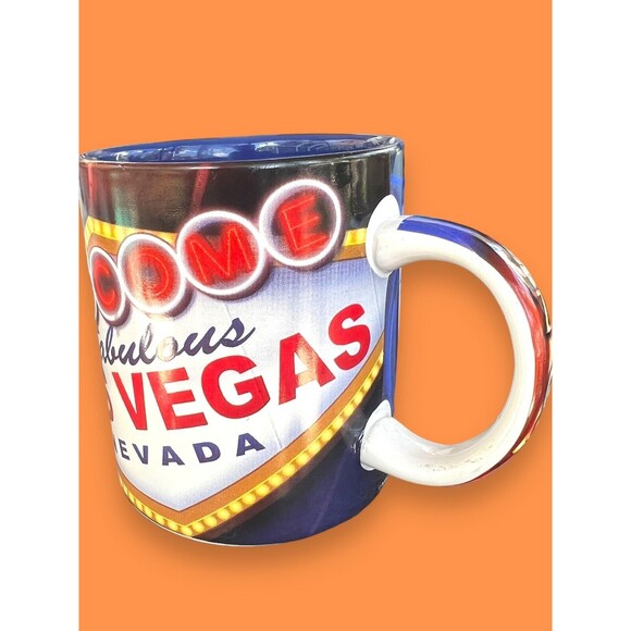 Welcome To Fabulous Las Vegas Sin City Nevada Coffee Cup Souvenir Mug Cards Sign - Picture 2 of 8